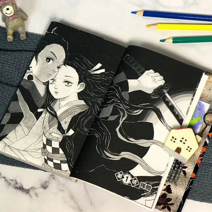 5 Books Anime Demon Slayer Kimetsu No Vol 1-5 Yaiba Japan Youth Teens Fantasy Science Mystery Suspense Manga Comic Book Chinese