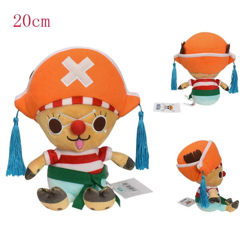 20CM Tony Chopper Plush Toys ONE PIECE Monkey D Luffy the Straw Hat Pirates Sign Soft Stuffed Dolls Birthday Gift