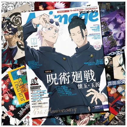 10/30/60Pcs Cool Jujutsu Kaisen Anime Poster Stickers Satoru Gojo Cartoon Graffiti Decals Phone Laptop Diary Waterproof Sticker