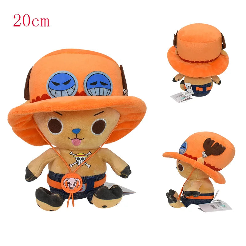 20CM Tony Chopper Plush Toys ONE PIECE Monkey D Luffy the Straw Hat Pirates Sign Soft Stuffed Dolls Birthday Gift