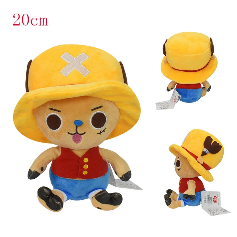 20CM Tony Chopper Plush Toys ONE PIECE Monkey D Luffy the Straw Hat Pirates Sign Soft Stuffed Dolls Birthday Gift