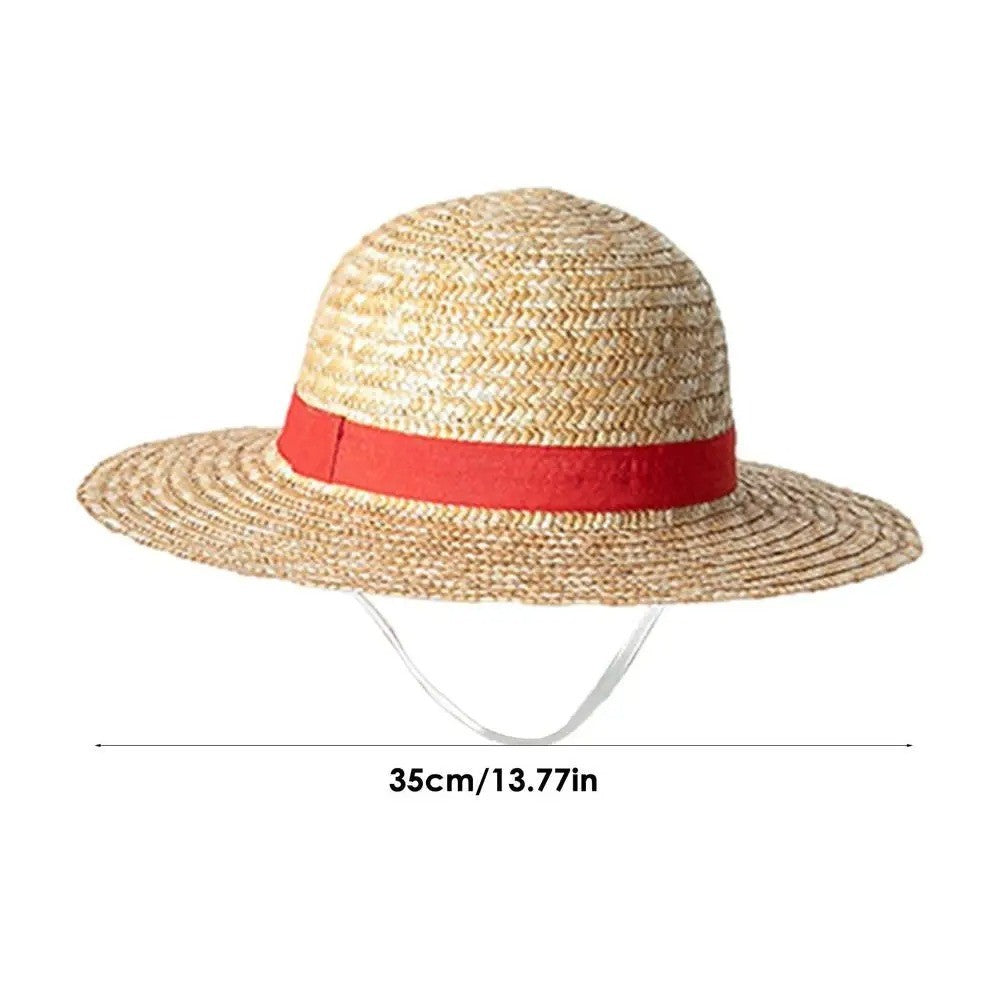 Luffy Straw Hat Anime Cartoon Cosplay Caps Sun Sunshade Parent-Child Hat