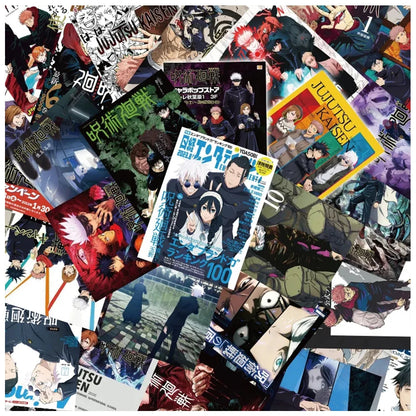 10/30/60Pcs Cool Jujutsu Kaisen Anime Poster Stickers Satoru Gojo Cartoon Graffiti Decals Phone Laptop Diary Waterproof Sticker