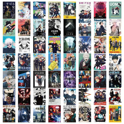 10/30/60Pcs Cool Jujutsu Kaisen Anime Poster Stickers Satoru Gojo Cartoon Graffiti Decals Phone Laptop Diary Waterproof Sticker